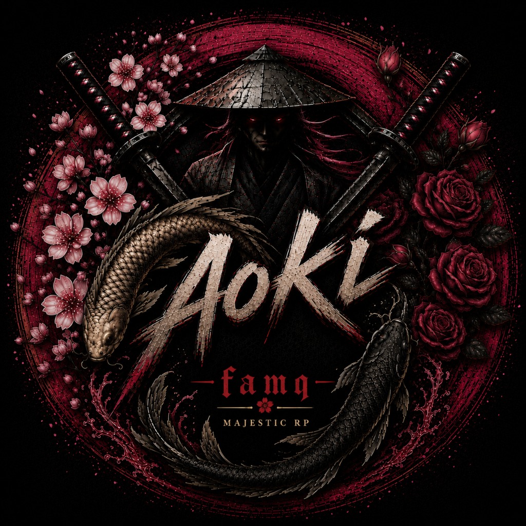 Логотип семьи Aoki FamQ