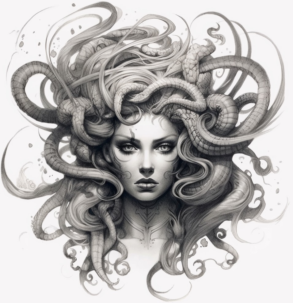 Логотип семьи Medusa Inc